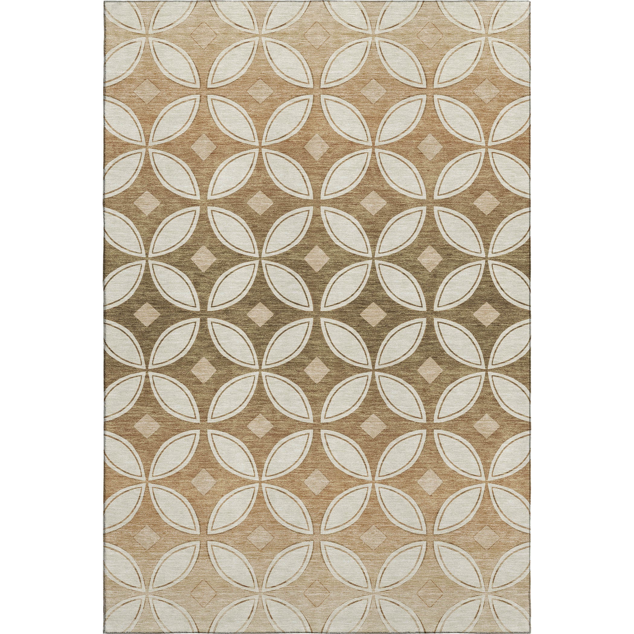 Chiang Mai Machine Washable Transitional Copper Orange Rug 3' x 5' #shape_Rectangle