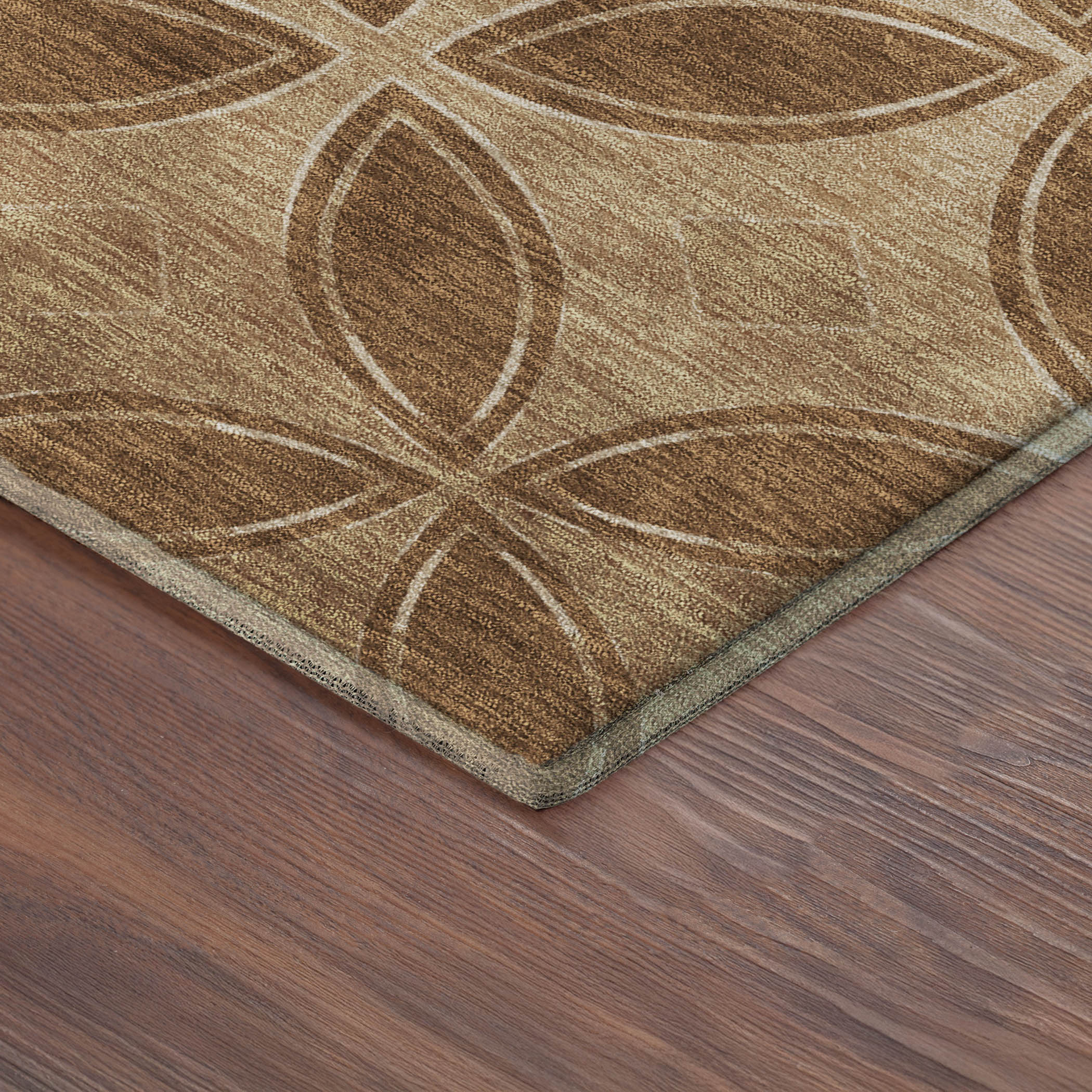 Chiang Mai Machine Washable Transitional Paprika Orange Rug 1'8" x 2'6" #shape_Rectangle