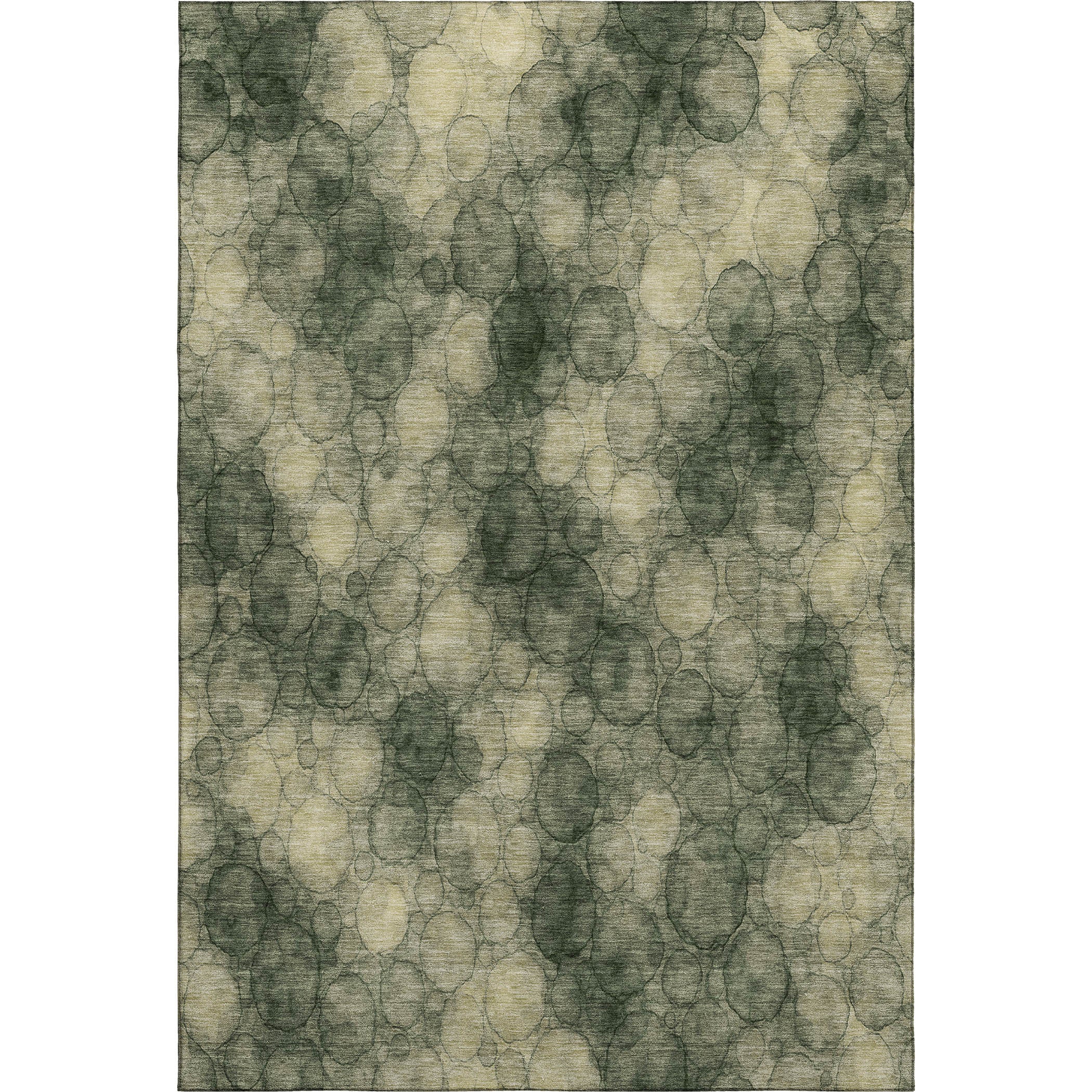Tallinn Machine Washable Transitional Basil Green Rug 3' x 5' #shape_Rectangle