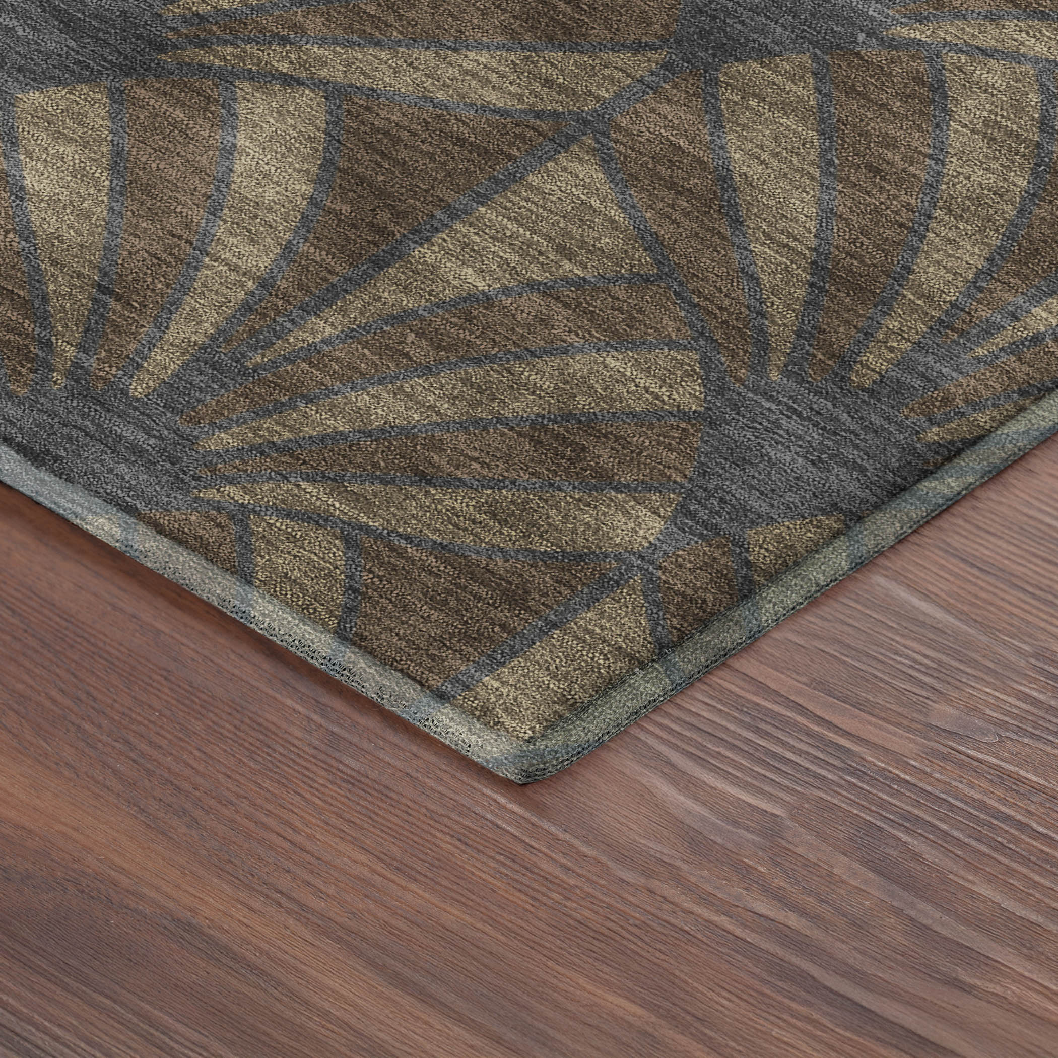 Zanzibar Machine Washable Transitional Chocolate Brown Rug 1'8" x 2'6" #shape_Rectangle