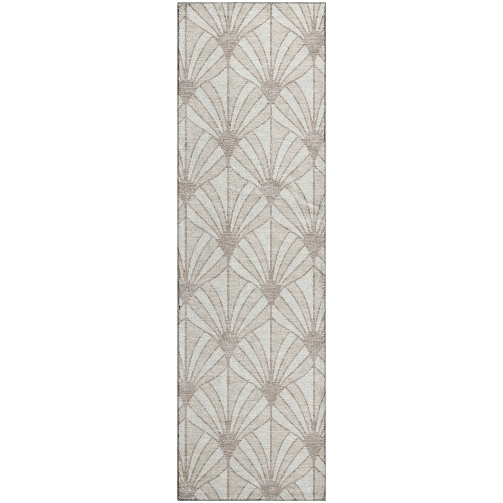 Zanzibar Machine Washable Transitional Ivory Rug 2'3" x 7'6" #shape_Runner