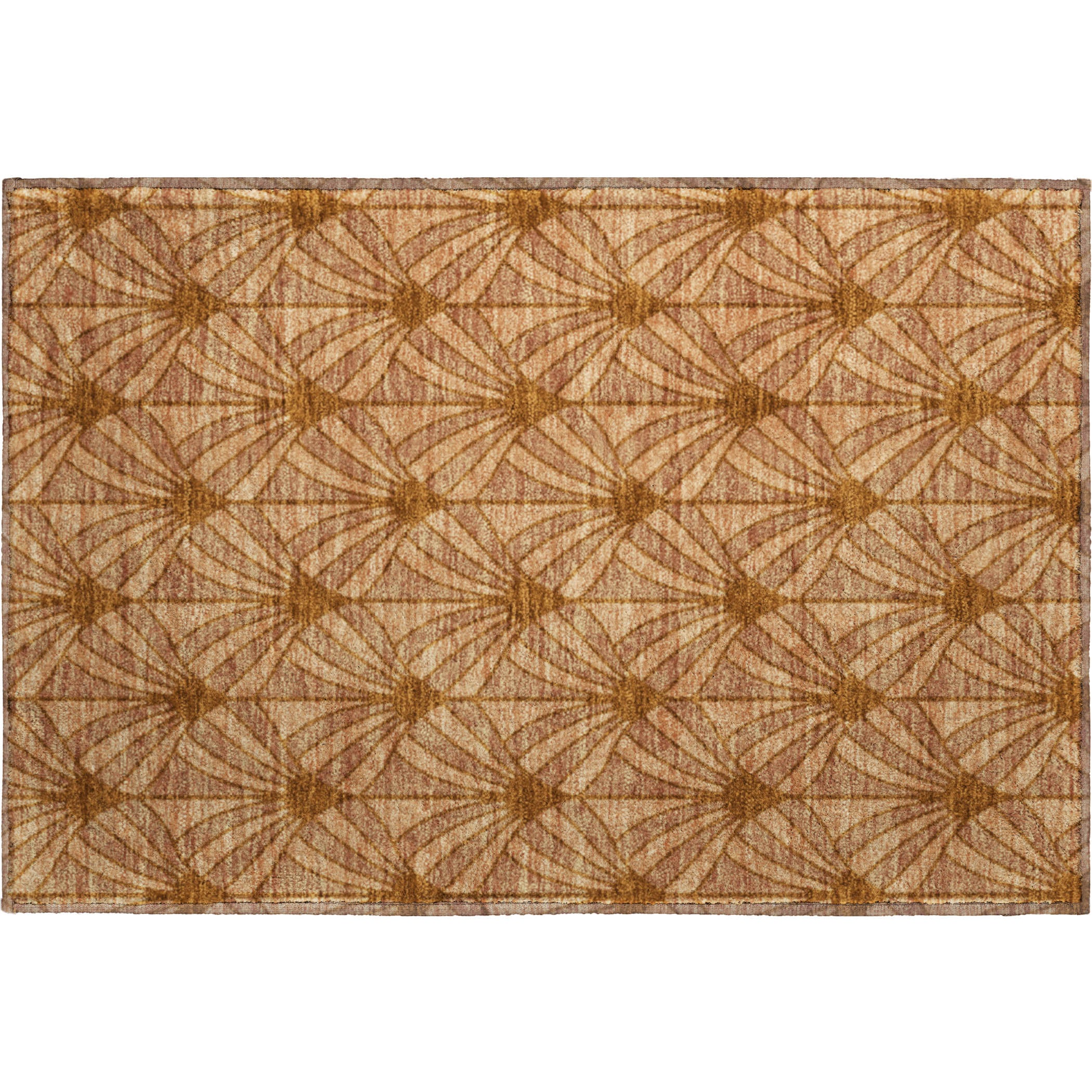 Zanzibar Machine Washable Transitional Paprika Orange Rug 1'8" x 2'6" #shape_Rectangle