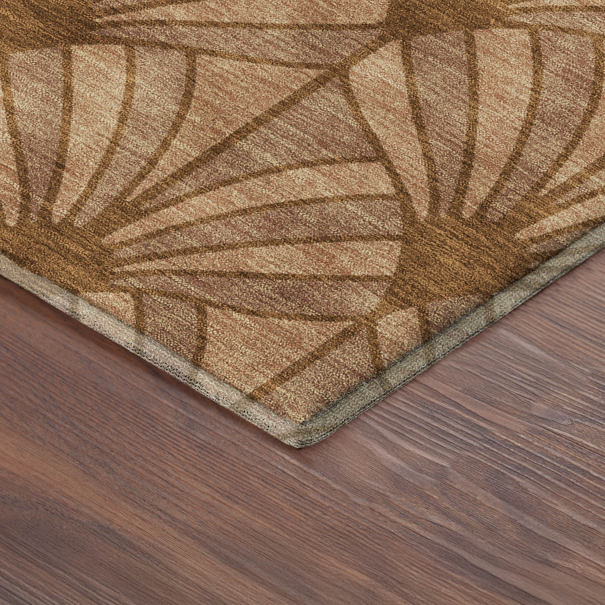 Zanzibar Machine Washable Transitional Paprika Orange Rug 1'8" x 2'6" #shape_Rectangle