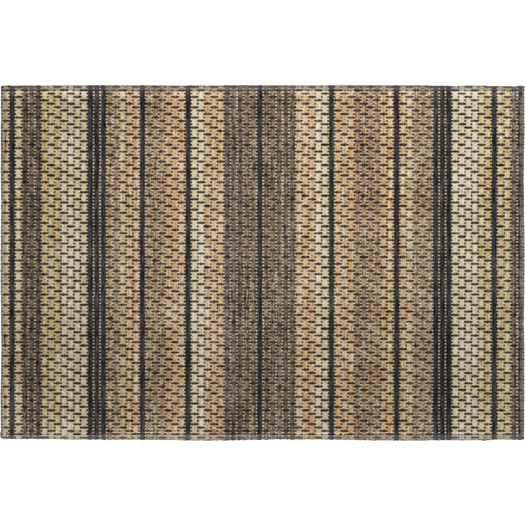 Seoul Machine Washable Transitional Gold Rug 1'8" x 2'6" #shape_Rectangle