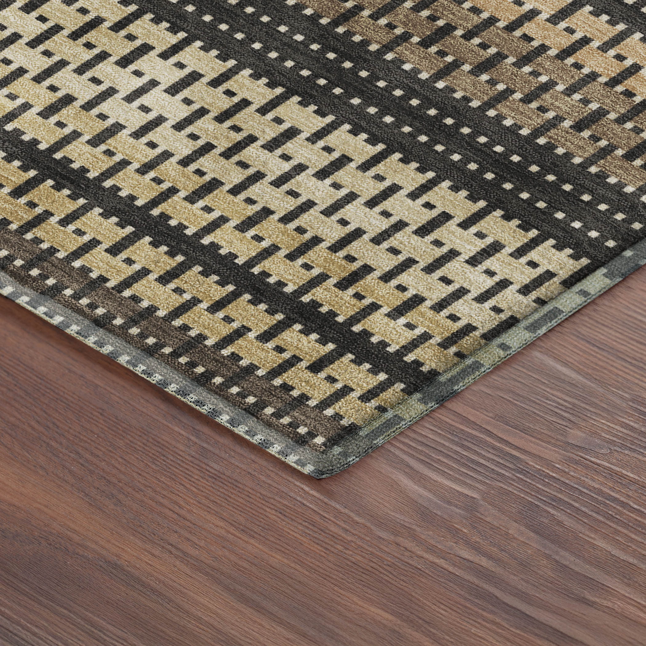 Seoul Machine Washable Transitional Gold Rug 1'8" x 2'6" #shape_Rectangle