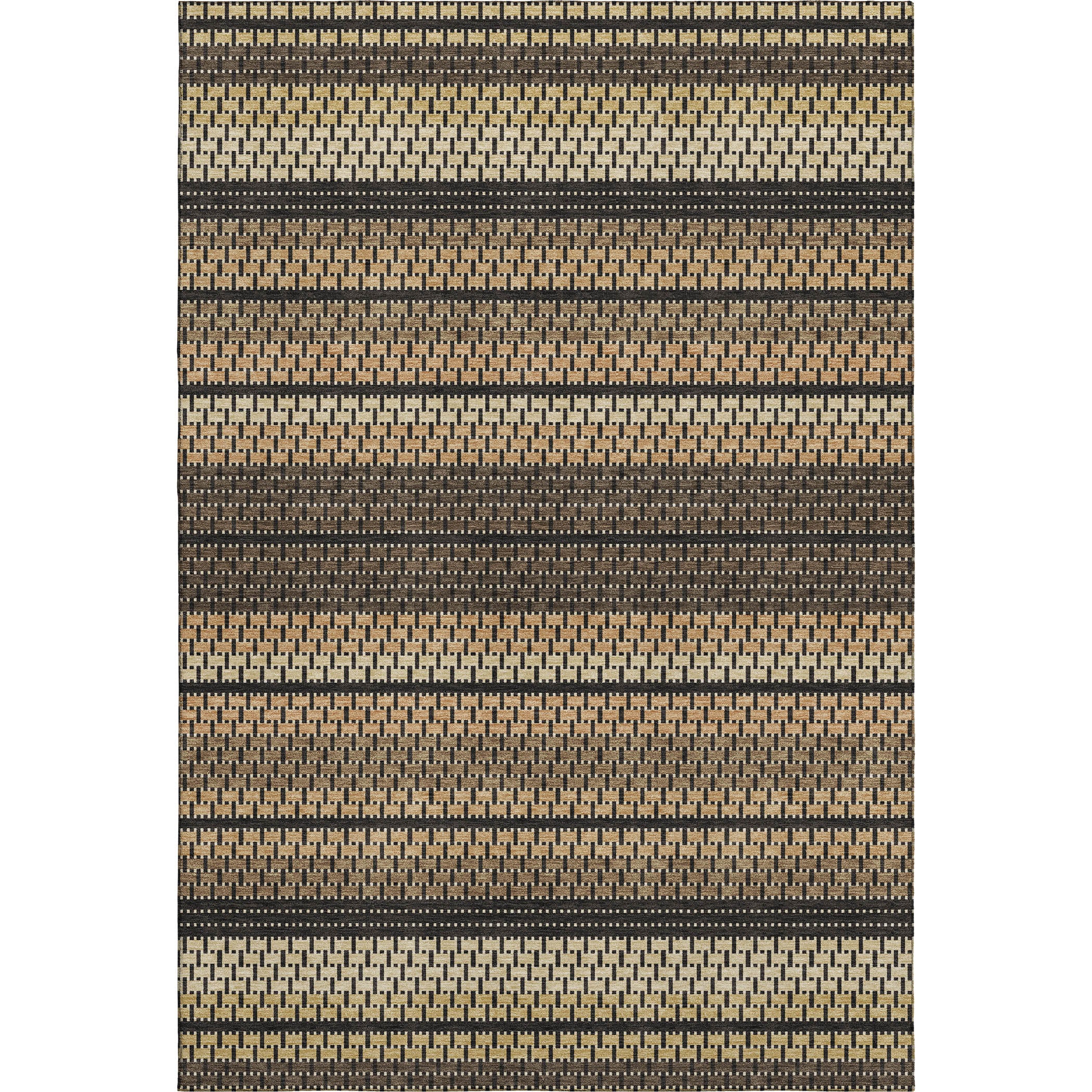 Seoul Machine Washable Transitional Gold Rug 3' x 5' #shape_Rectangle