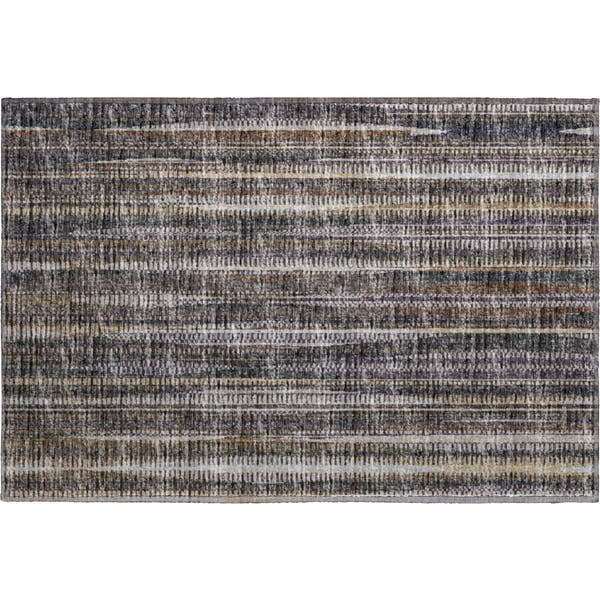 Montevideo Machine Washable Transitional Brown Chocolate Rug 1'8" x 2'6"