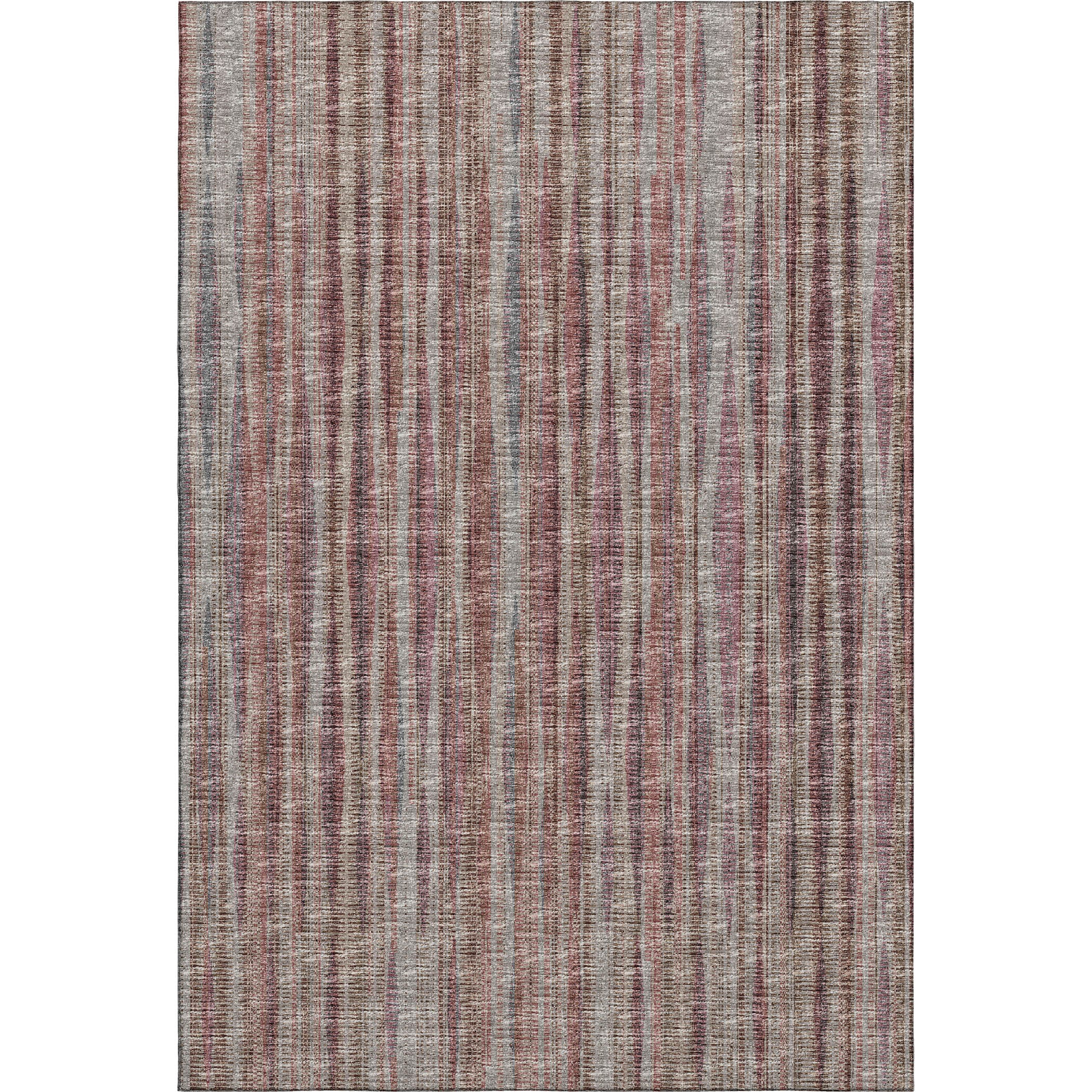 Montevideo Machine Washable Transitional Burgundy Pink Rug 2'6" x 3'10" #shape_Rectangle