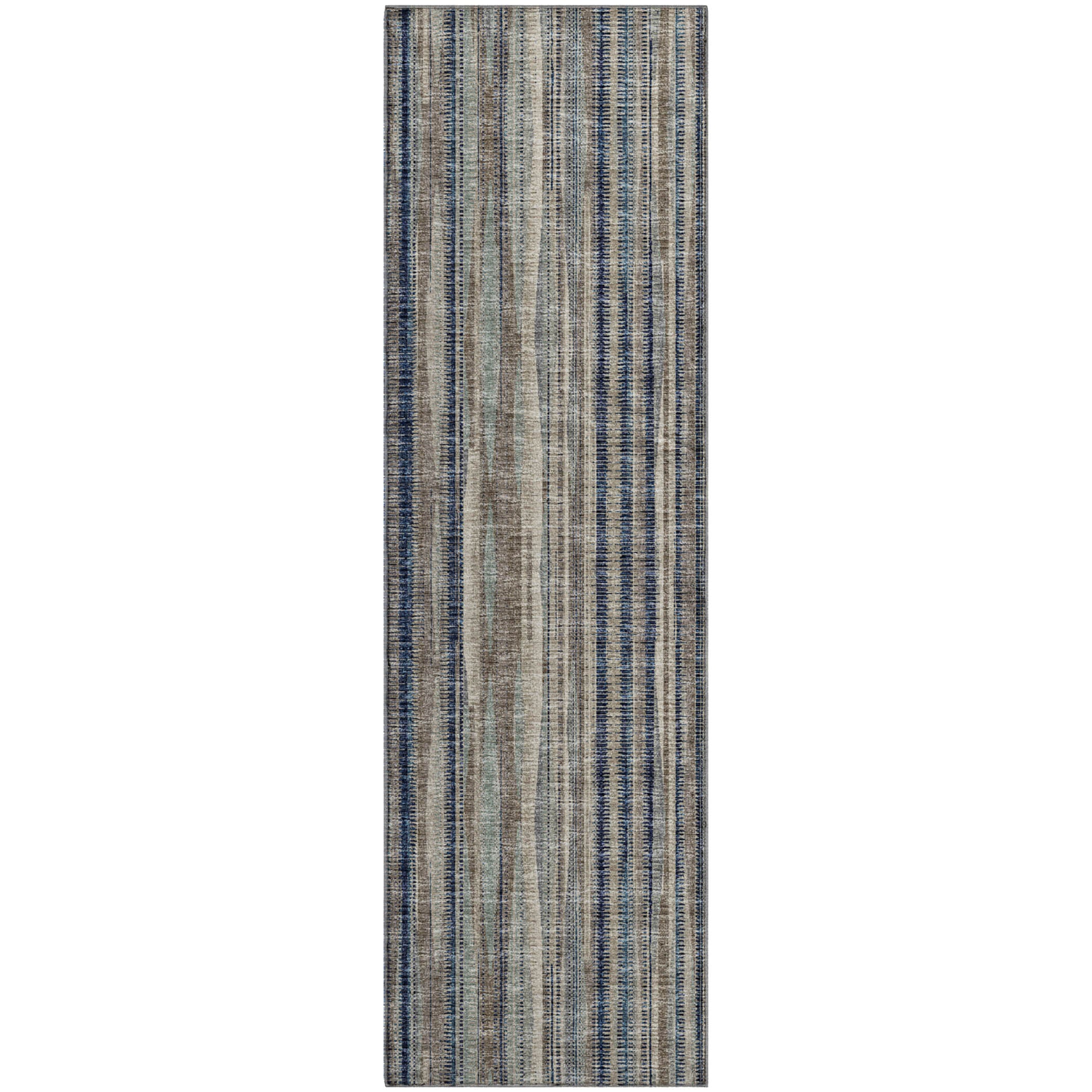 Montevideo Machine Washable Transitional Earth Mocha Rug 2'3" x 7'6" #shape_Runner