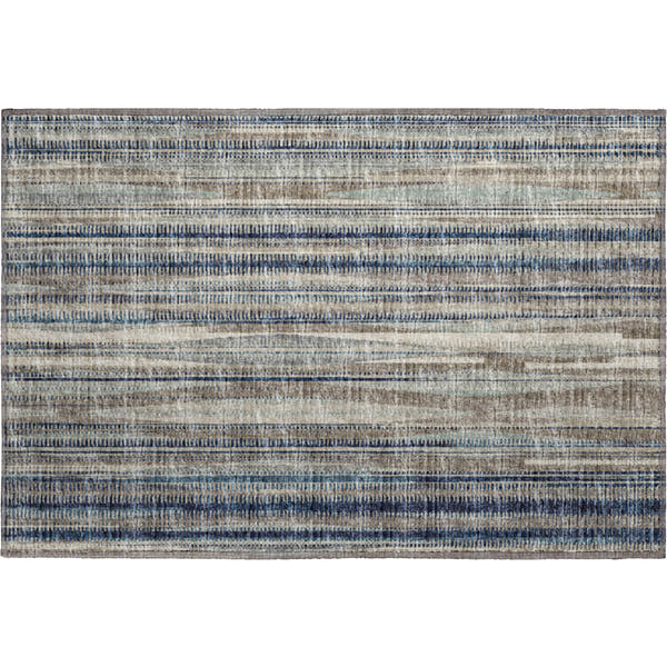 Montevideo Machine Washable Transitional Earth Mocha Rug 1'8" x 2'6"