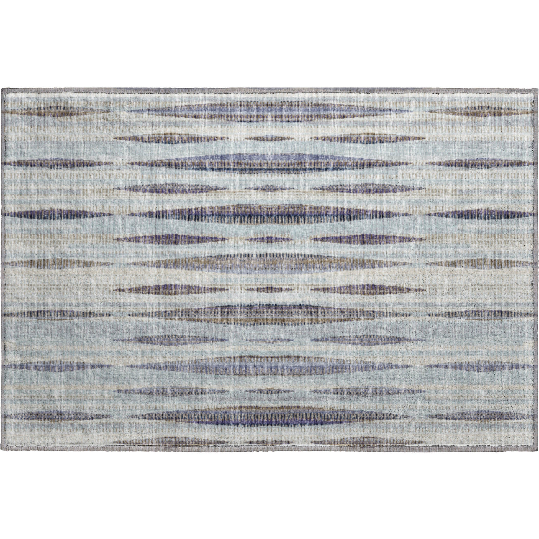 Montevideo Machine Washable Transitional Ocean Blue Rug 1'8" x 2'6" #shape_Rectangle
