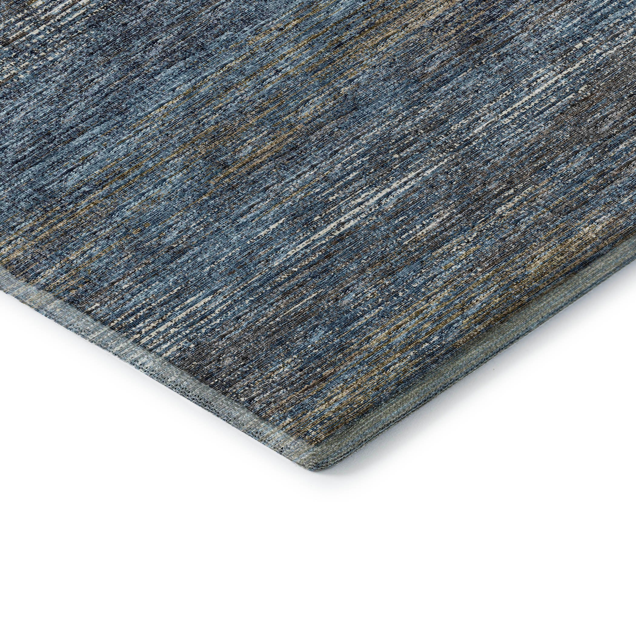 Porto Machine Washable Transitional Blue Navy Rug 1'8" x 2'6" #shape_Rectangle