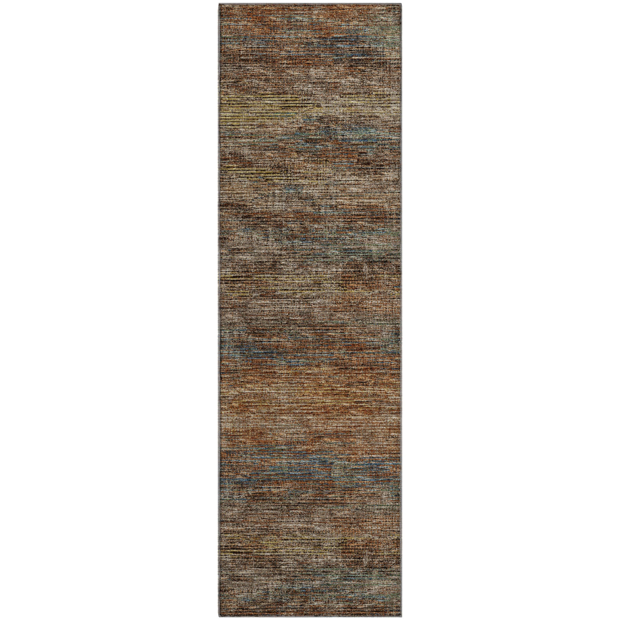 Porto Machine Washable Transitional Canyon Paprika Rug 2'3" x 7'6" #shape_Runner