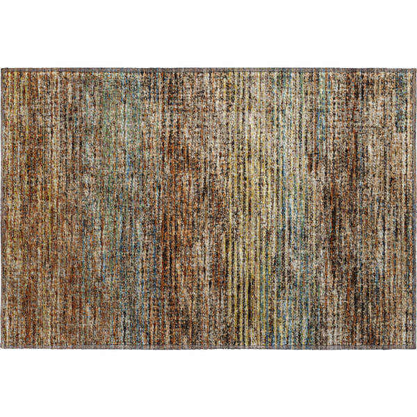 Porto Machine Washable Transitional Canyon Paprika Rug 1'8" x 2'6"