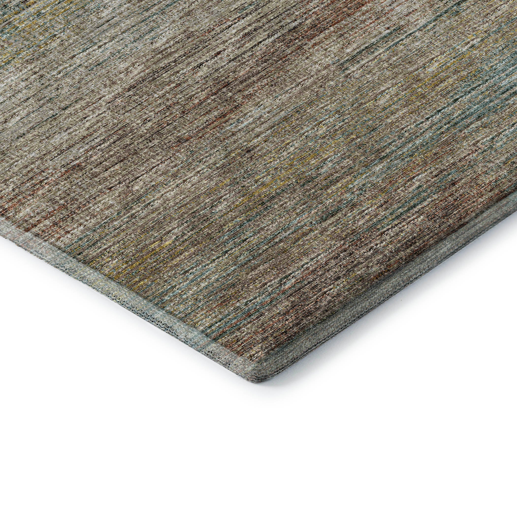Porto Machine Washable Transitional Multi Mocha Rug 1'8" x 2'6" #shape_Rectangle