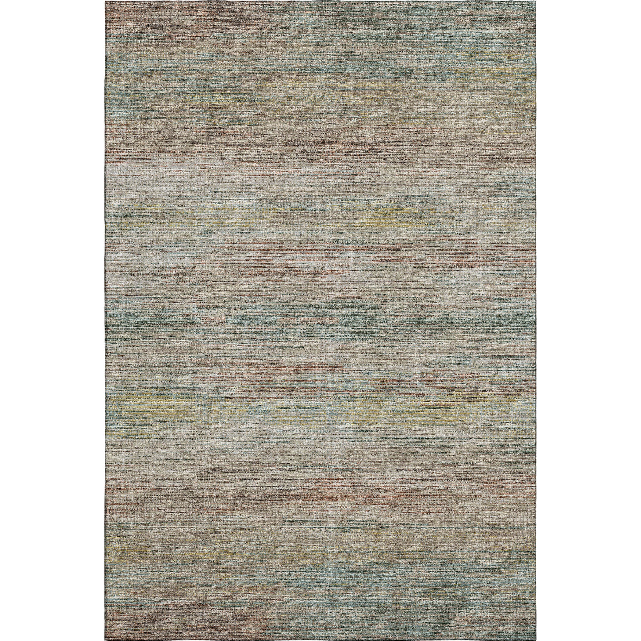 Porto Machine Washable Transitional Multi Mocha Rug 2'6" x 3'10" #shape_Rectangle