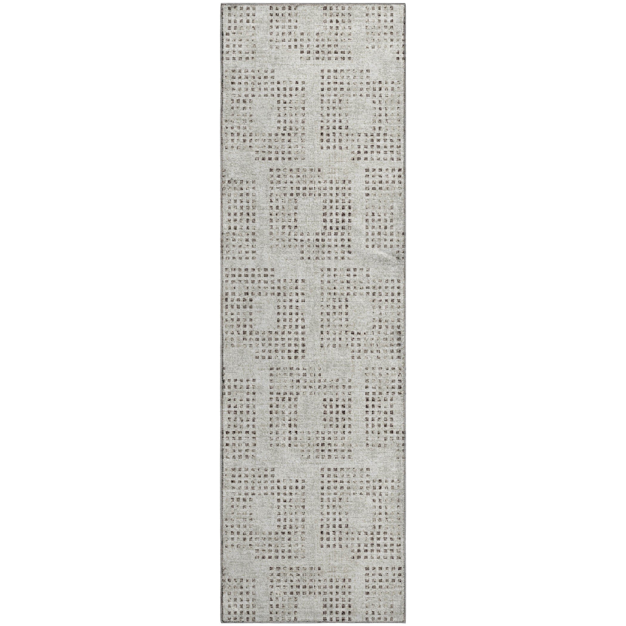 Ghent Machine Washable Transitional Beige Ivory Rug 2'3" x 7'6" #shape_Runner