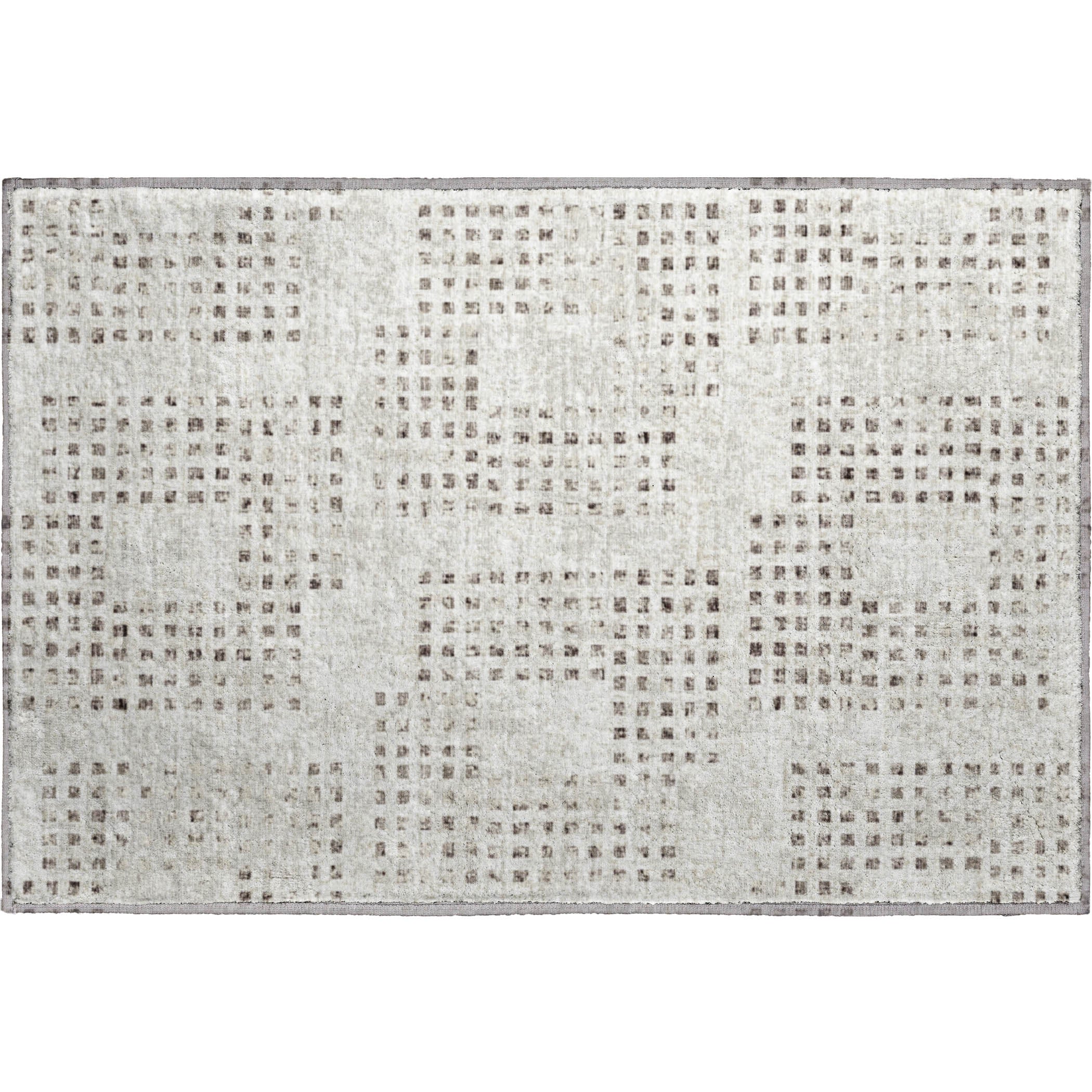 Ghent Machine Washable Transitional Beige Ivory Rug 1'8" x 2'6" #shape_Rectangle