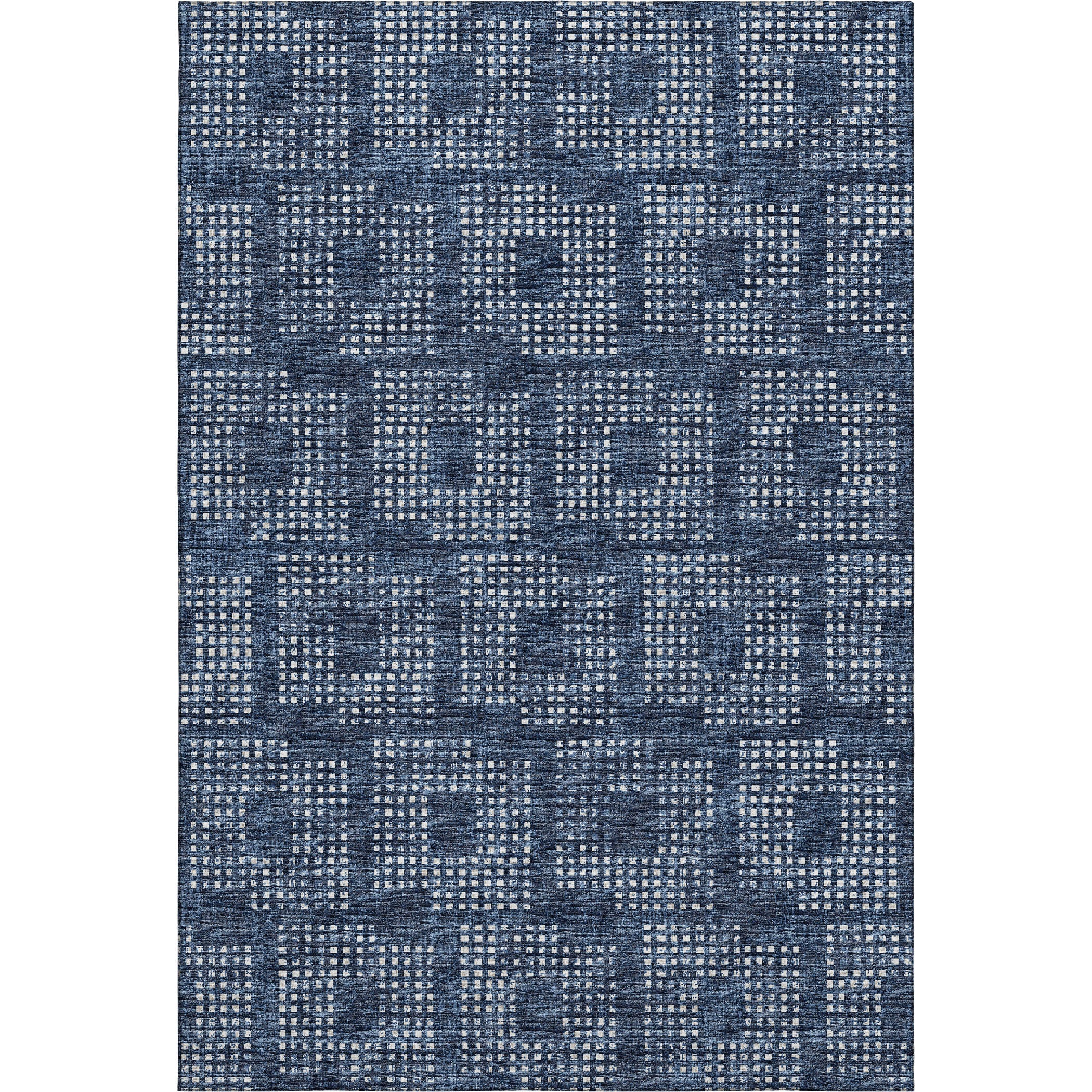 Ghent Machine Washable Transitional Blue Navy Rug 2'6" x 3'10" #shape_Rectangle
