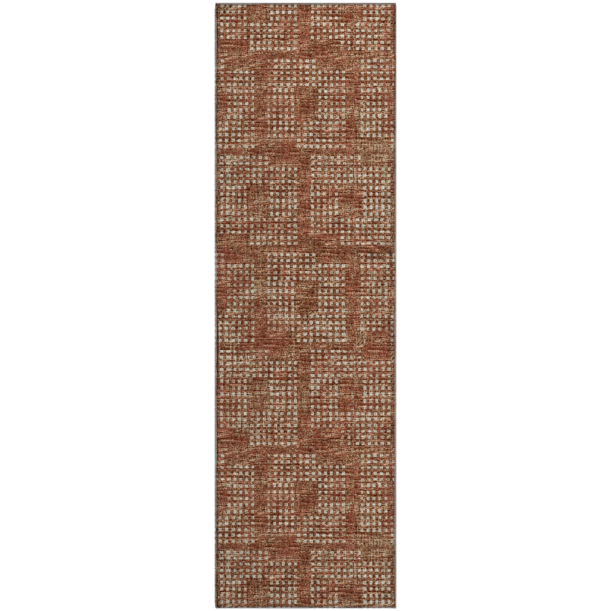 Ghent Machine Washable Transitional Canyon Paprika Rug 2'3" x 7'6" #shape_Runner