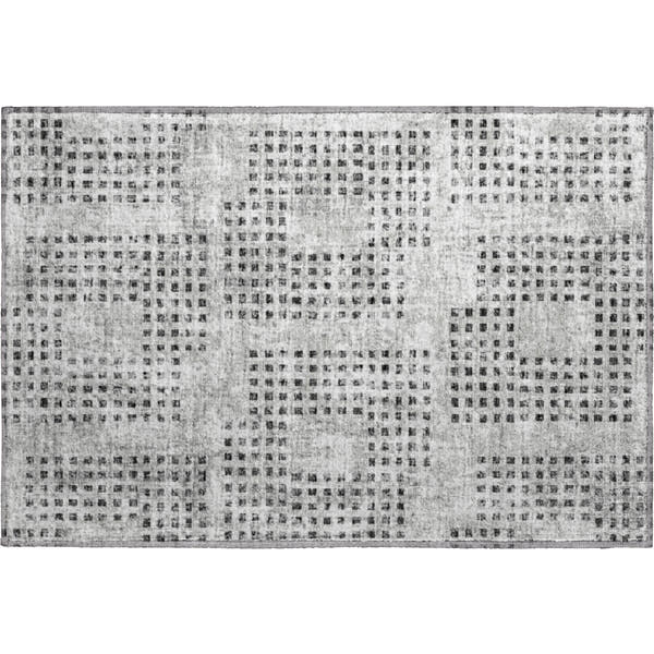 Ghent Machine Washable Transitional Gray Rug 1'8" x 2'6"