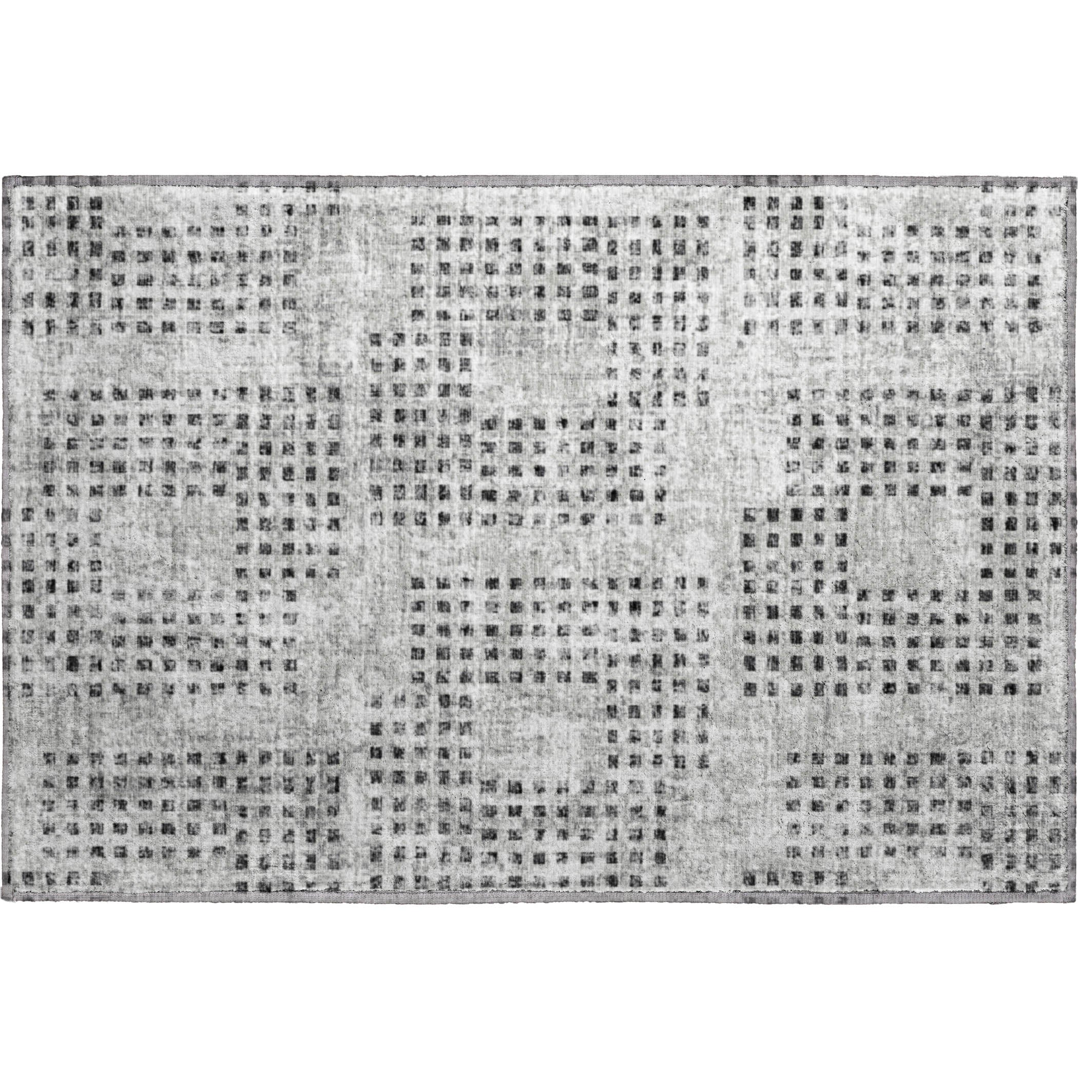Ghent Machine Washable Transitional Gray Rug 1'8" x 2'6" #shape_Rectangle