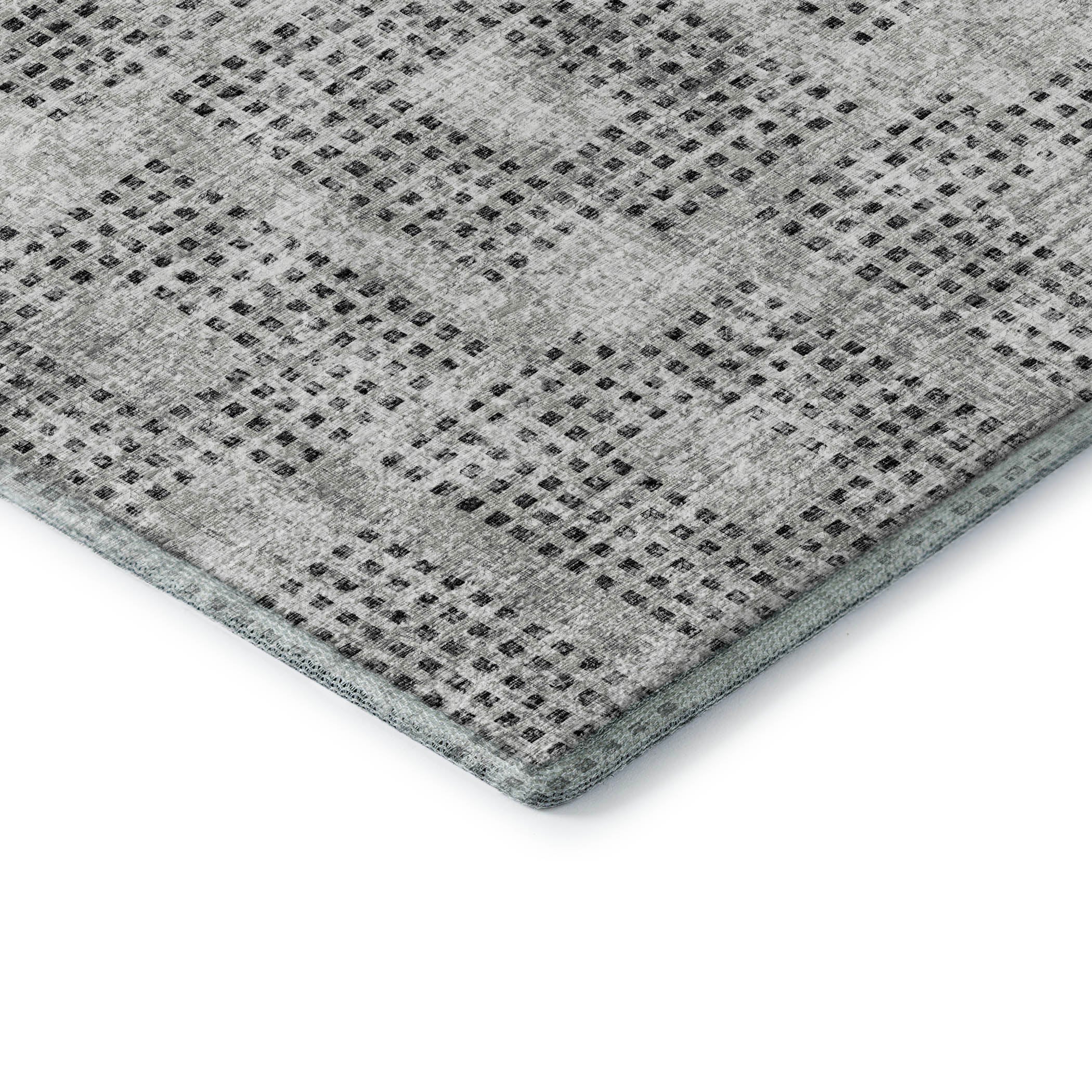Ghent Machine Washable Transitional Gray Rug 1'8" x 2'6" #shape_Rectangle