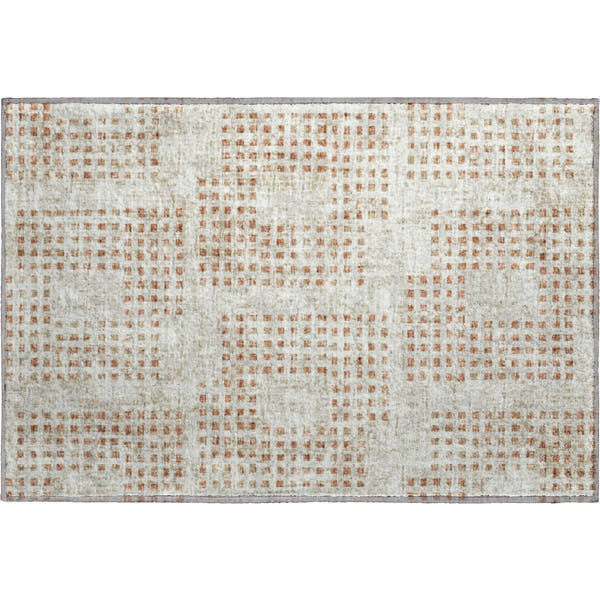 Ghent Machine Washable Transitional Spice Ivory Rug 1'8" x 2'6"
