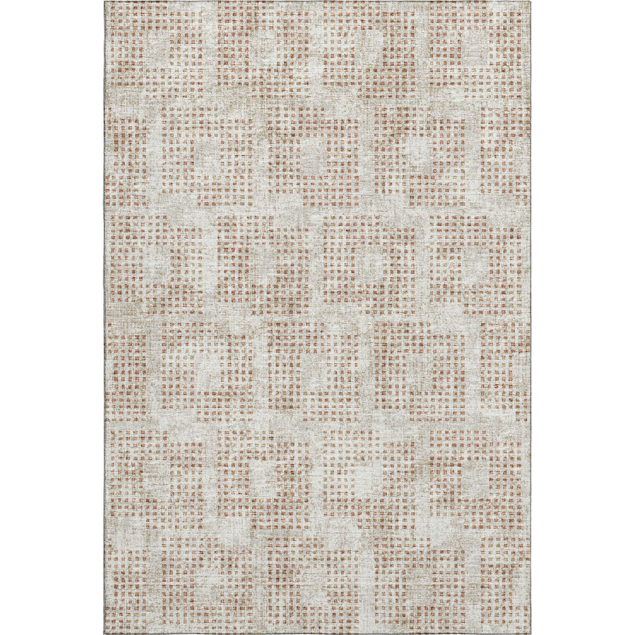 Ghent Machine Washable Transitional Spice Ivory Rug 2'6" x 3'10" #shape_Rectangle