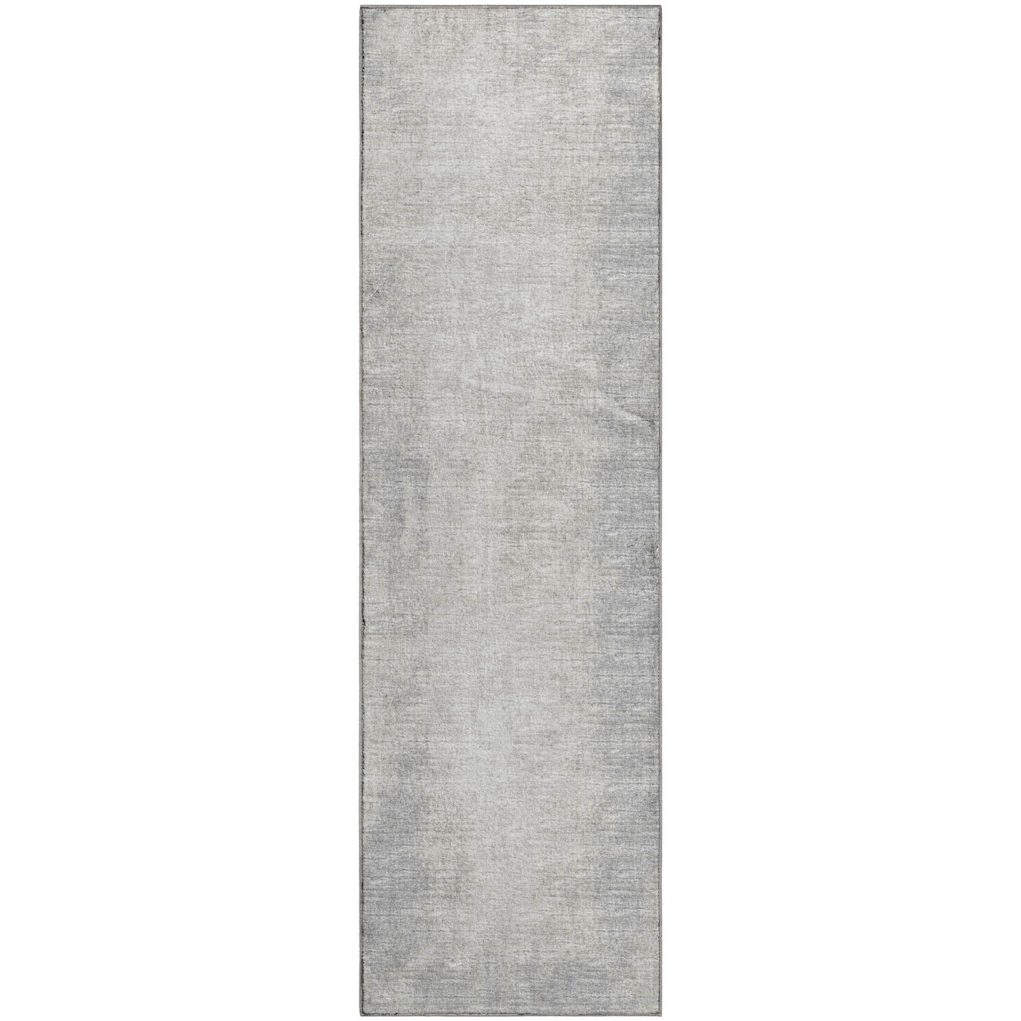 Lucerne Machine Washable Transitional Gray Ivory Rug 2'3" x 7'6" #shape_Runner