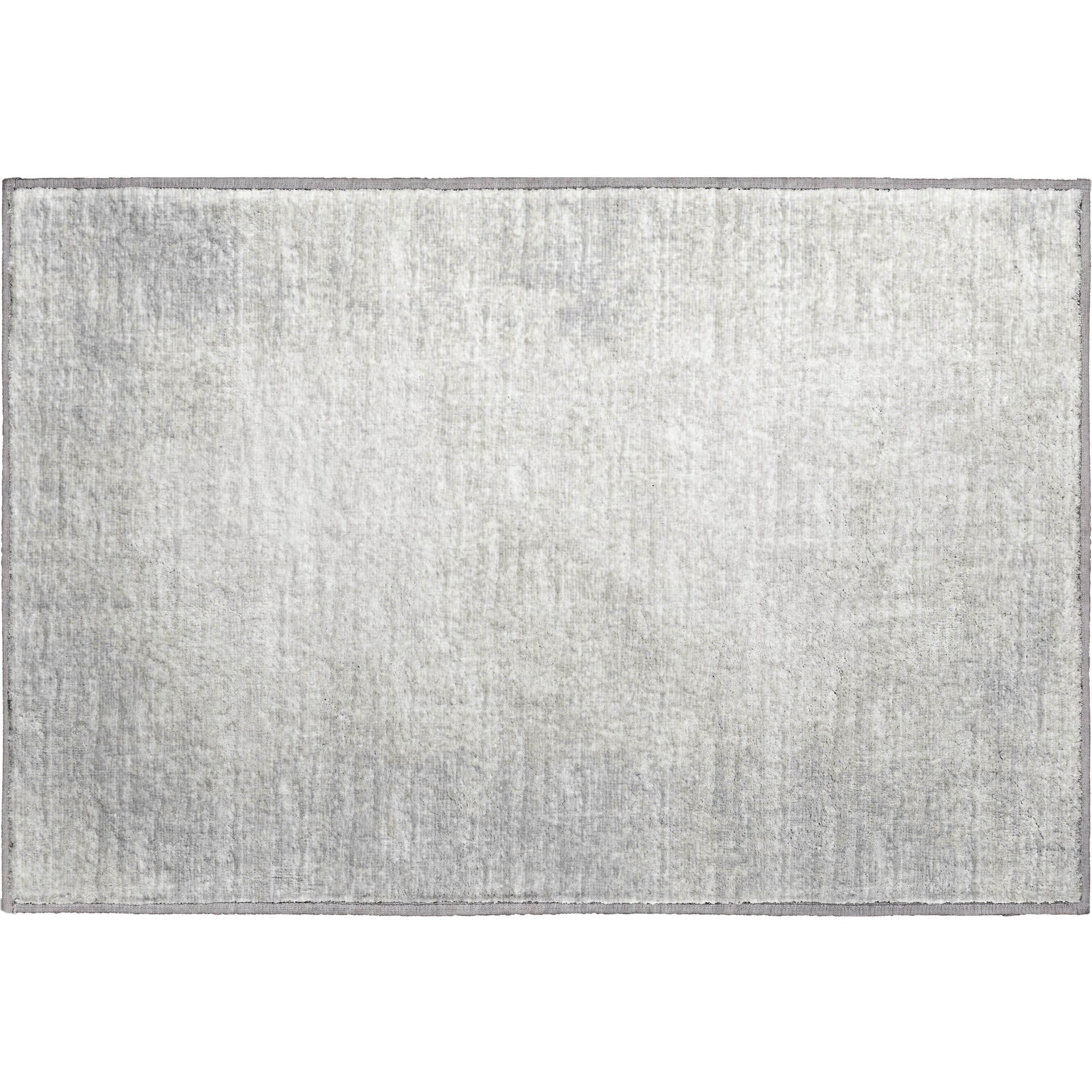 Lucerne Machine Washable Transitional Gray Ivory Rug 1'8" x 2'6" #shape_Rectangle
