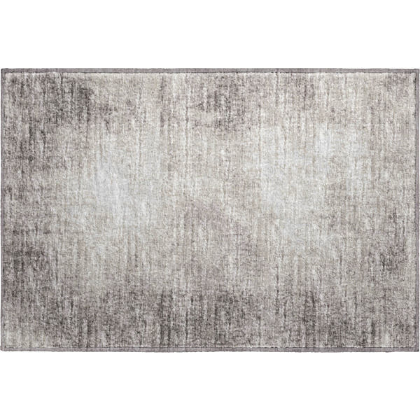 Lucerne Machine Washable Transitional Mocha Taupe Rug 1'8" x 2'6"