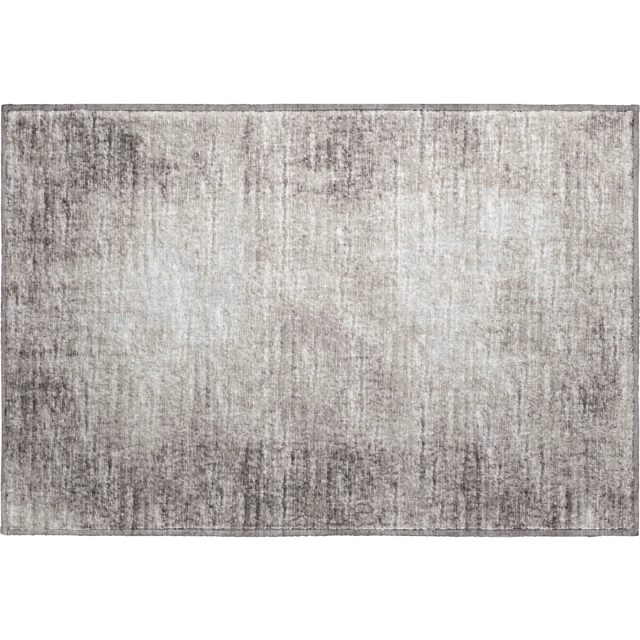 Lucerne Machine Washable Transitional Mocha Taupe Rug 1'8" x 2'6" #shape_Rectangle