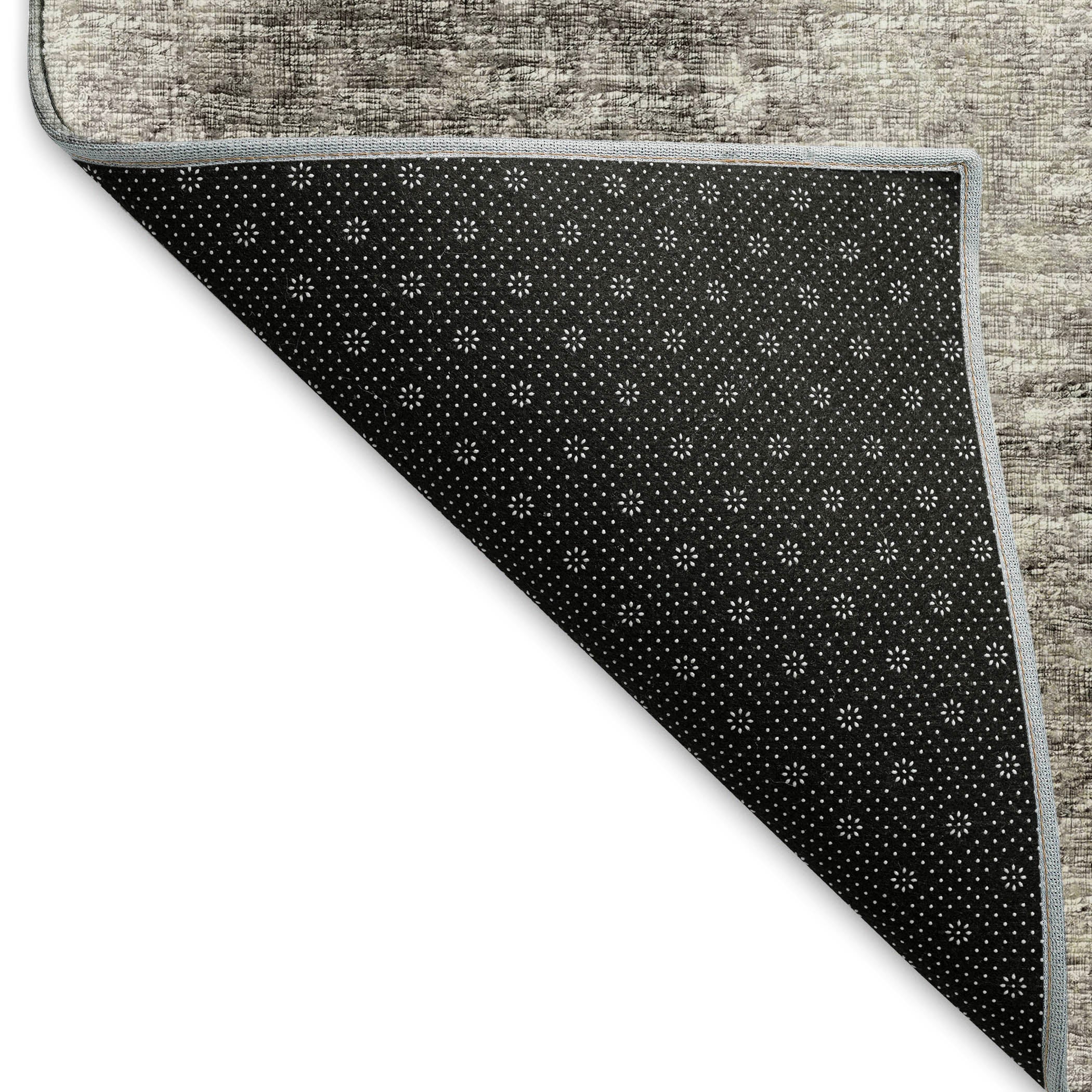 Lucerne Machine Washable Transitional Mocha Taupe Rug 1'8" x 2'6" #shape_Rectangle