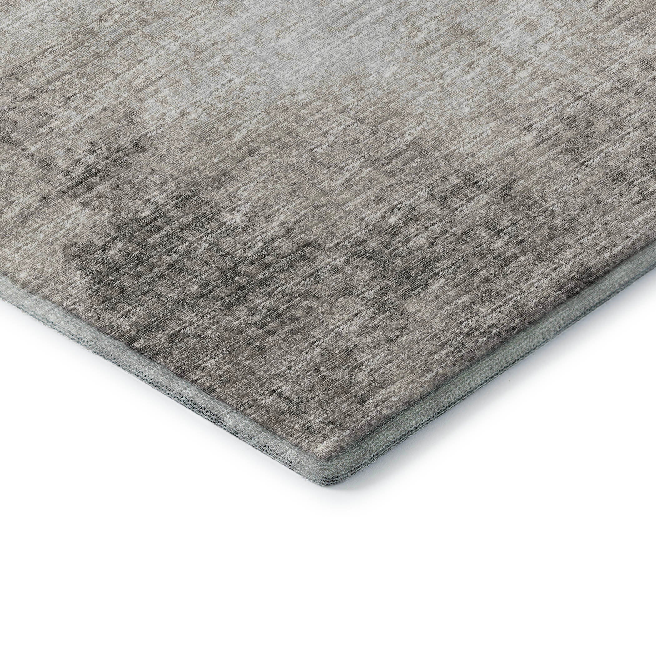 Lucerne Machine Washable Transitional Mocha Taupe Rug 1'8" x 2'6" #shape_Rectangle