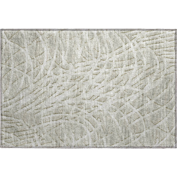 Bogota Machine Washable Transitional Beige Taupe Rug 1'8" x 2'6"