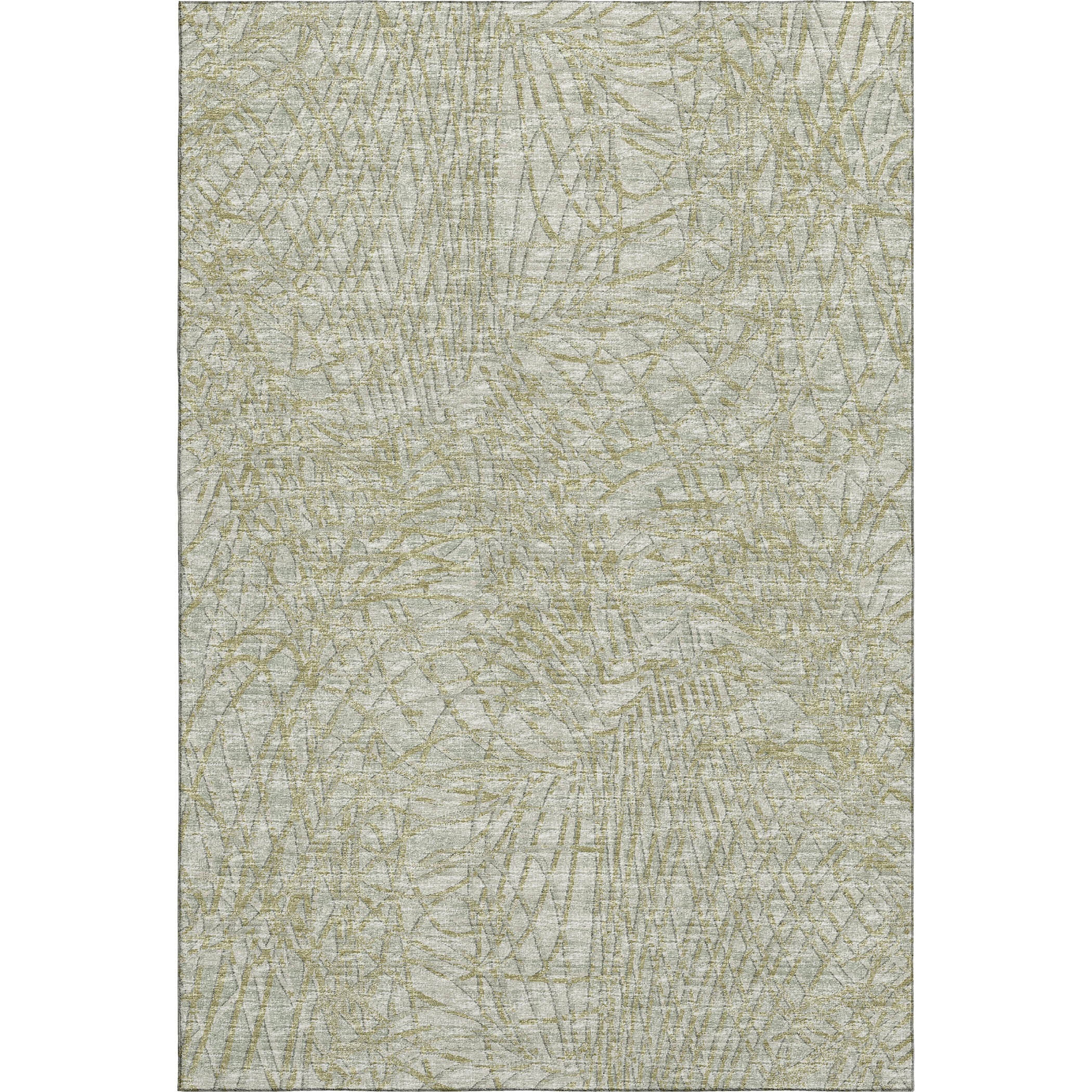 Bogota Machine Washable Transitional Sage Green Rug 2'6" x 3'10" #shape_Rectangle