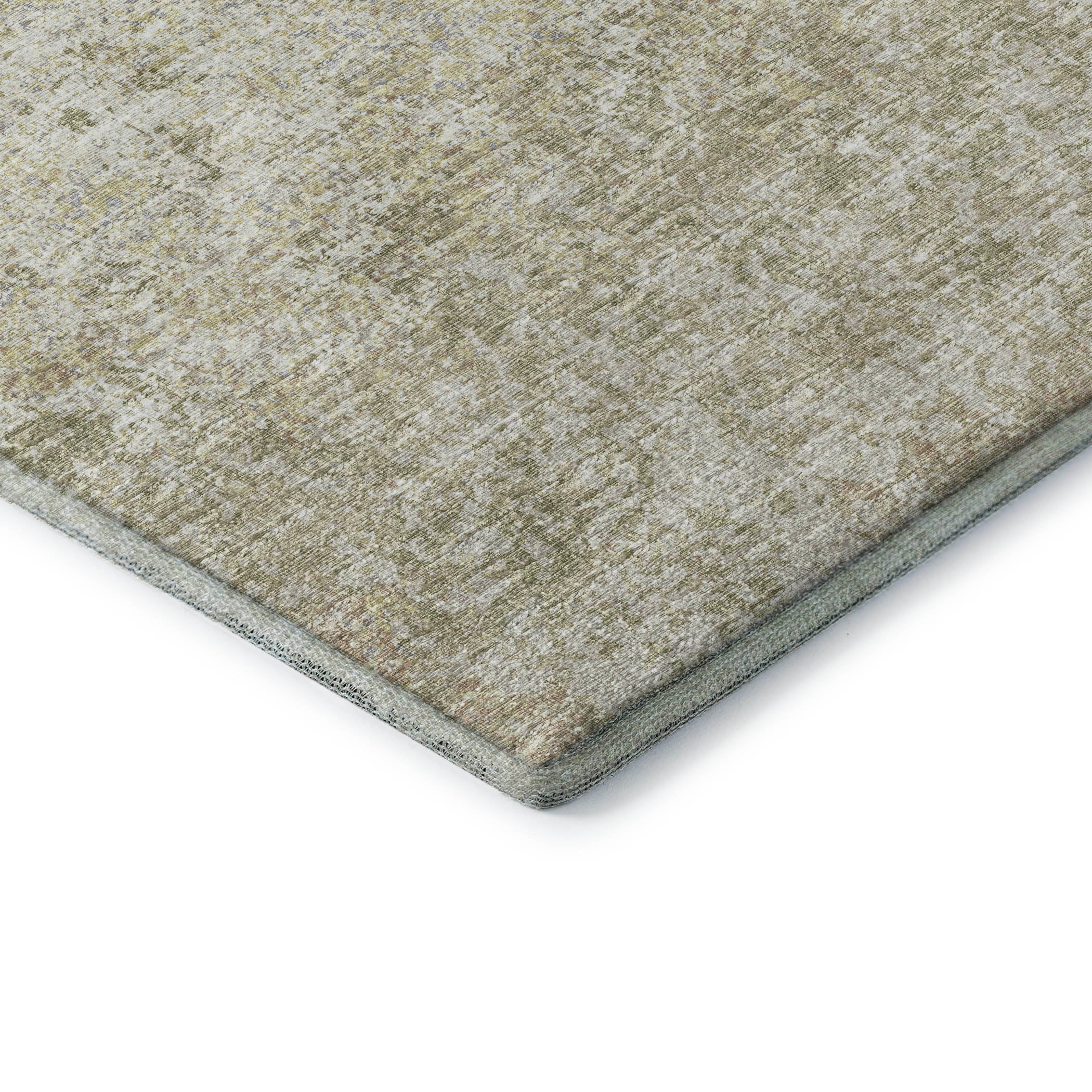 Luang Prabang Machine Washable Transitional Beige Taupe Rug 1'8" x 2'6" #shape_Rectangle