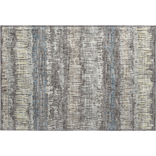 Sarajevo Machine Washable Transitional Gray Charcoal Rug 1'8" x 2'6"