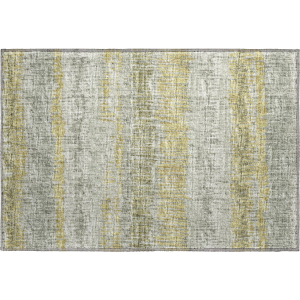 Sarajevo Machine Washable Transitional Sage Taupe Rug 1'8" x 2'6"