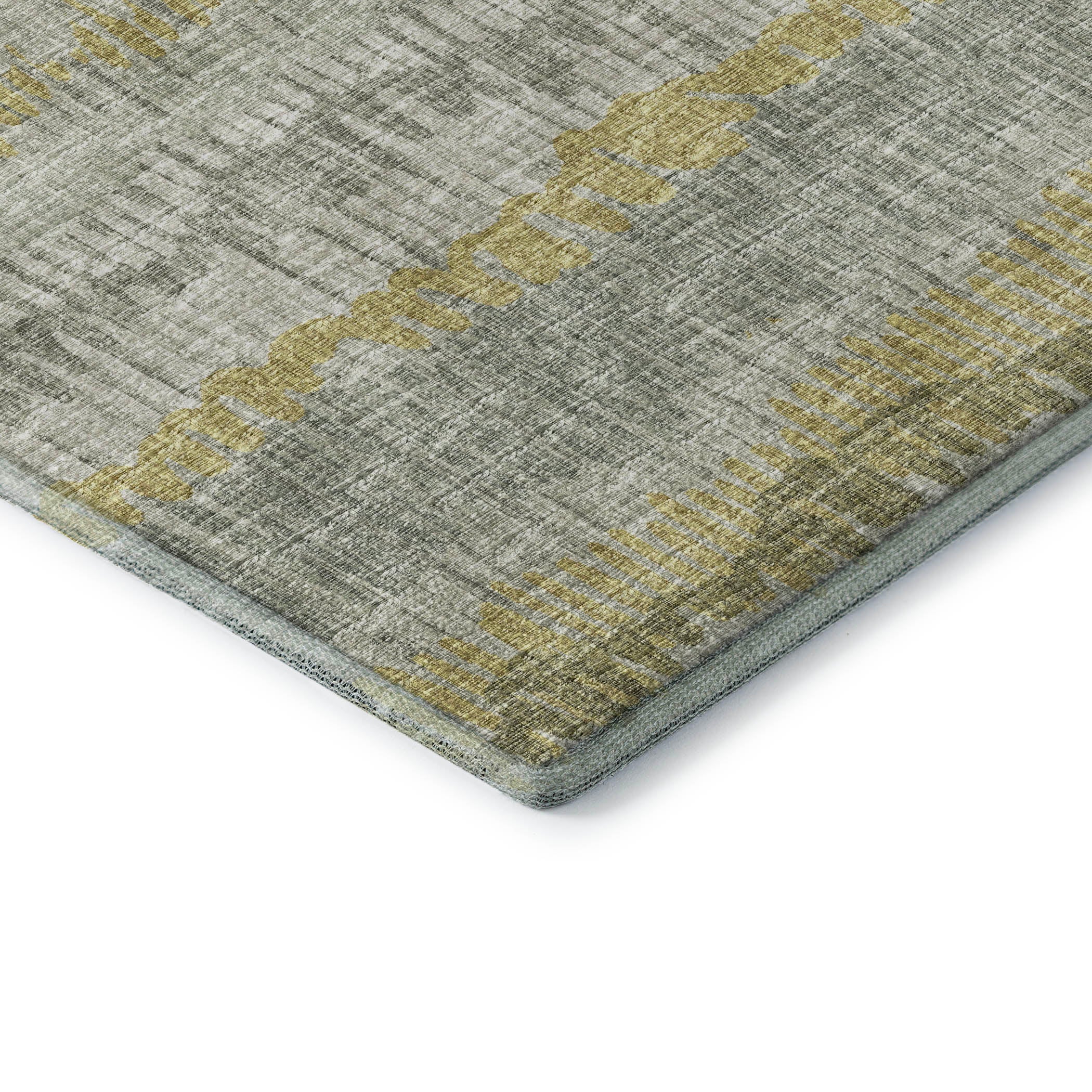 Sarajevo Machine Washable Transitional Sage Taupe Rug 1'8" x 2'6" #shape_Rectangle