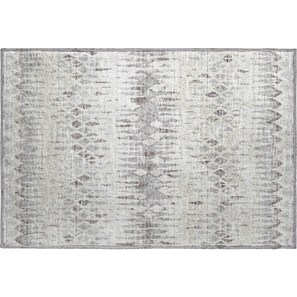Kyoto Machine Washable Transitional Beige Ivory Rug 1'8" x 2'6"