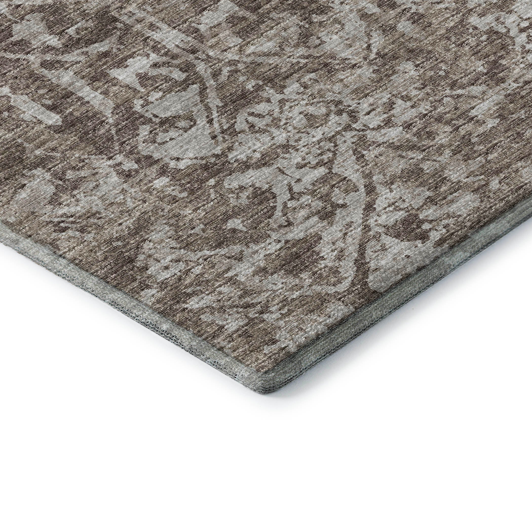 Ghent Machine Washable Traditional Brown Rug 1'8" x 2'6" #shape_Rectangle