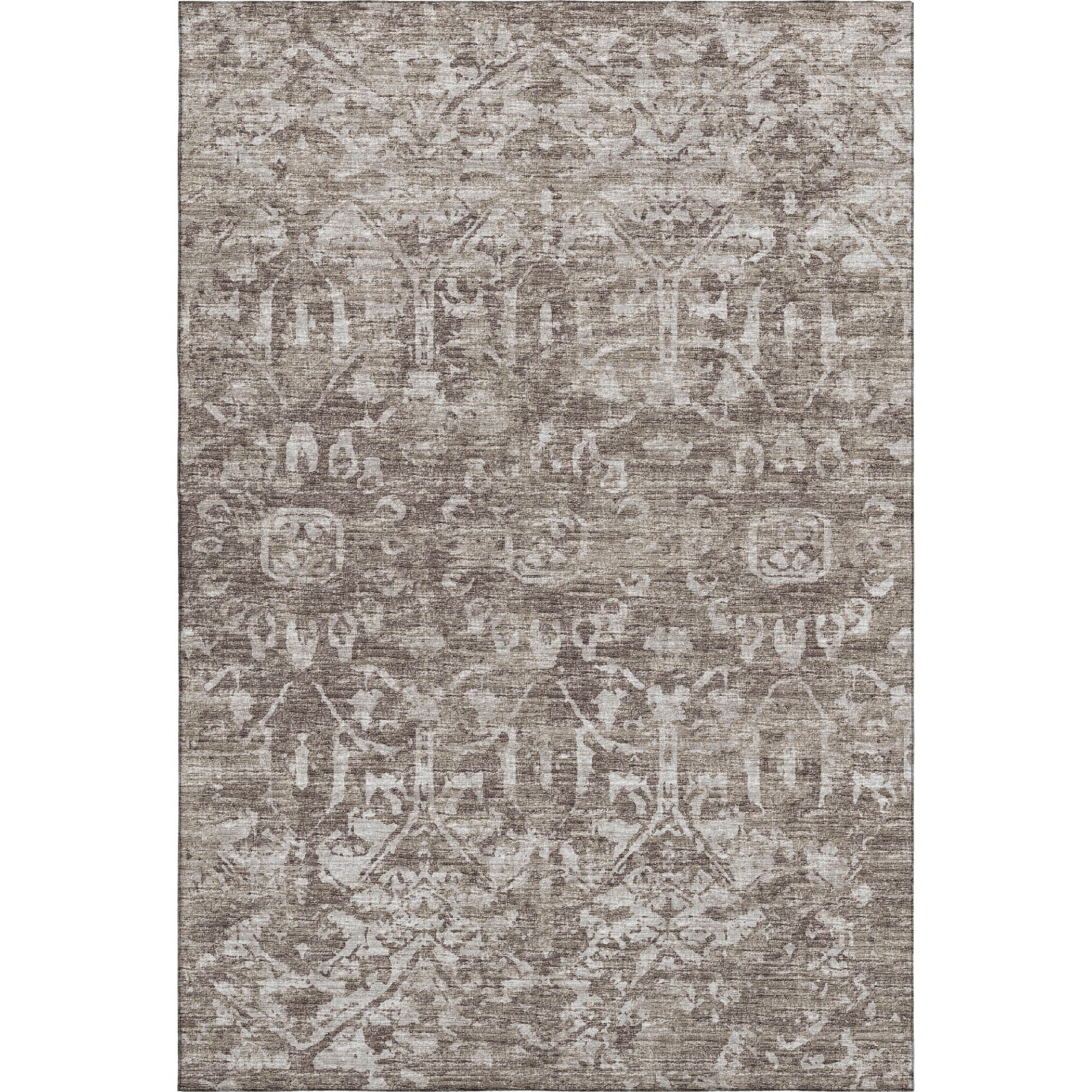 Ghent Machine Washable Traditional Brown Rug 2'6" x 3'10" #shape_Rectangle