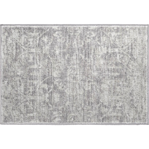 Ghent Machine Washable Traditional Gray Rug 1'8" x 2'6"