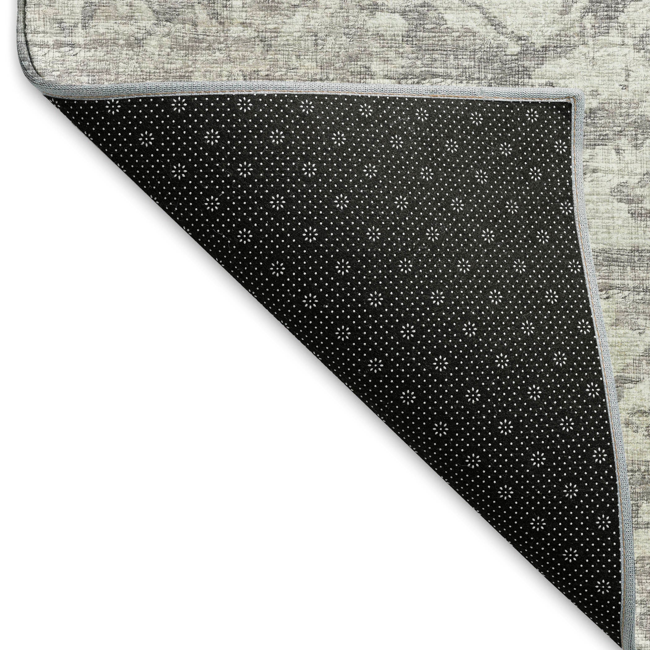 Ghent Machine Washable Traditional Gray Rug 1'8" x 2'6" #shape_Rectangle