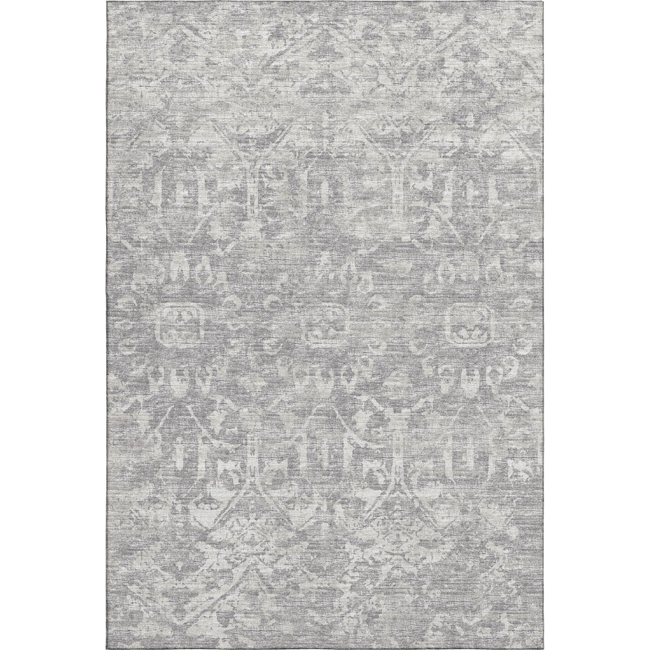 Ghent Machine Washable Traditional Gray Rug 2'6" x 3'10" #shape_Rectangle