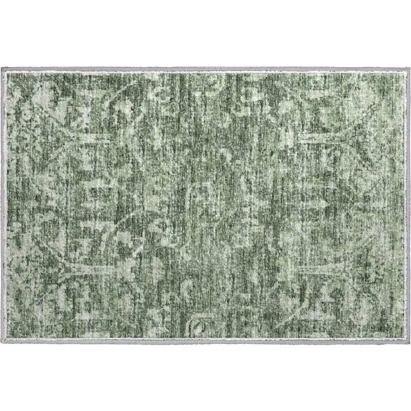 Ghent Machine Washable Traditional Green Rug 1'8" x 2'6"