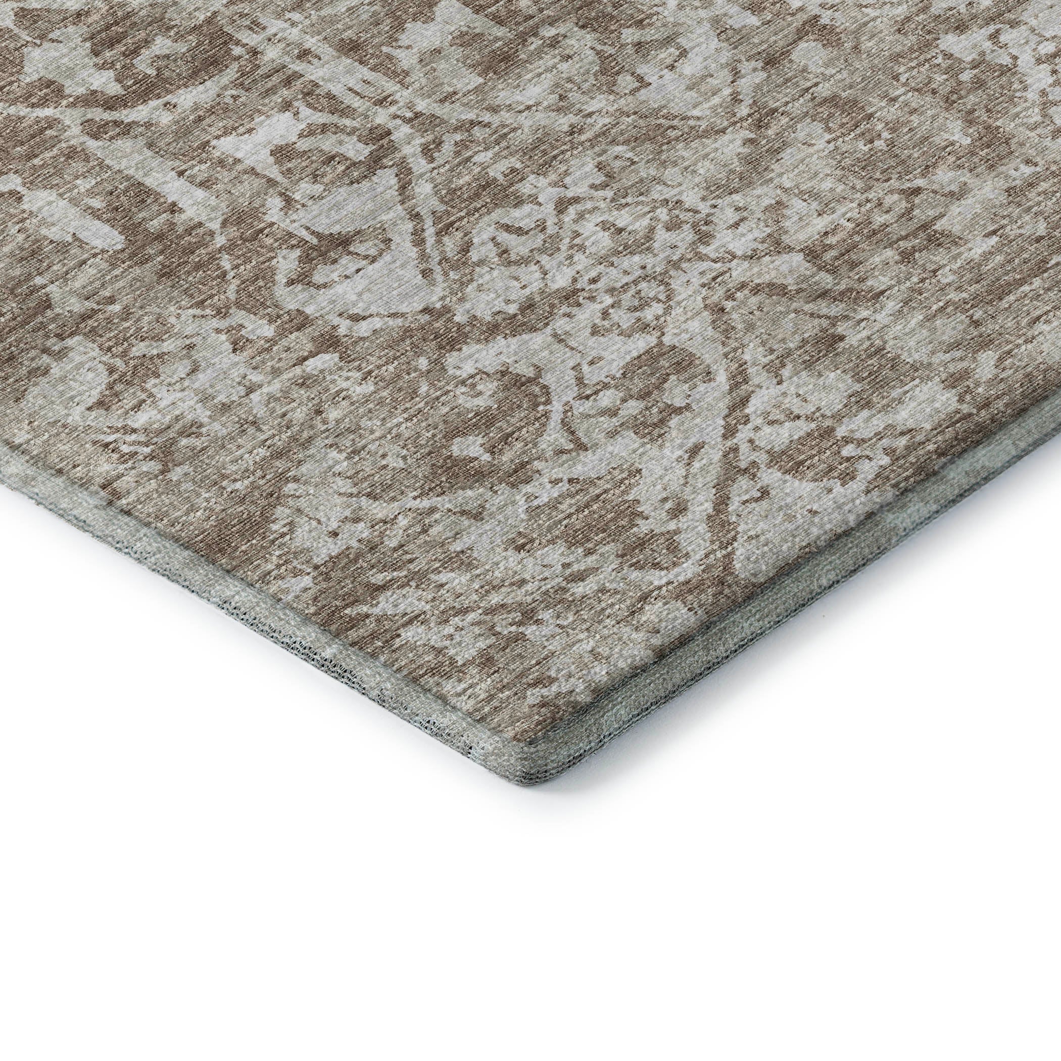 Ghent Machine Washable Traditional Taupe Beige Rug 1'8" x 2'6" #shape_Rectangle