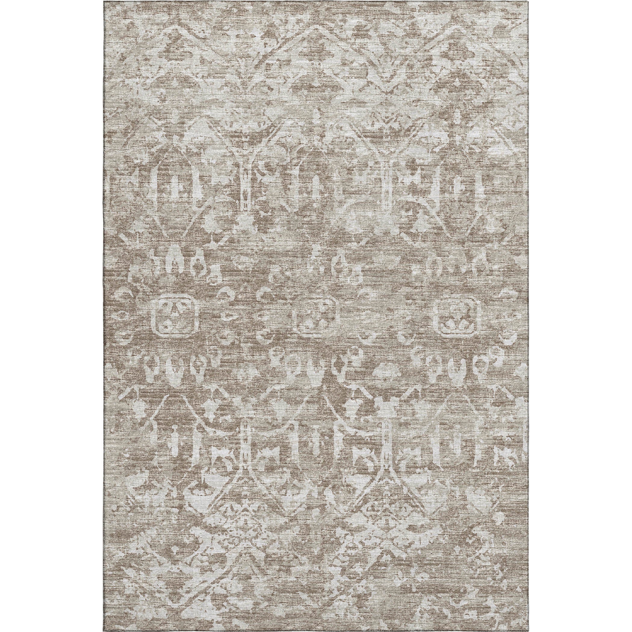 Ghent Machine Washable Traditional Taupe Beige Rug 2'6" x 3'10" #shape_Rectangle